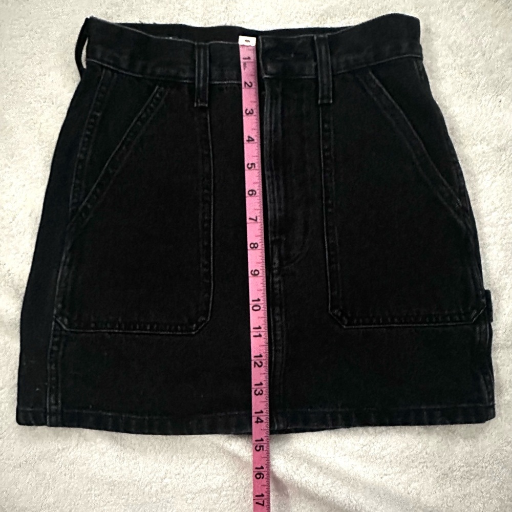 Denim Forum by Aritzia Black Denim Mini Skirt - Picture 7 of 7
